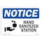 Signmission OSHA Notice, 5" Height, Hand Sanitizer Station Sign With Symbol, 7" X 5", Landscape OS-NS-D-57-L-13210 - alternate 1